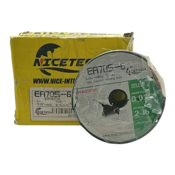 Nicetech - ER70S-6 Welding Wire (0.035", 2 lb) - Low-Alloy Steel Spool - Picture 1 of 3